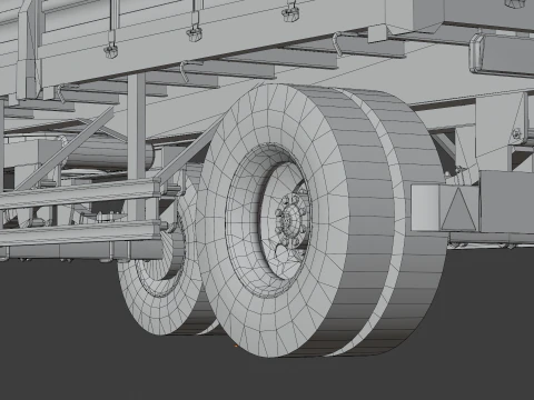 Farm Trailer 3D Model
