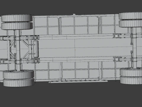Farm Trailer 3D Model