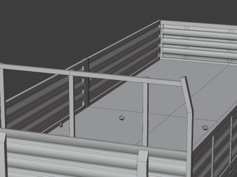 Farm Trailer 3D Model