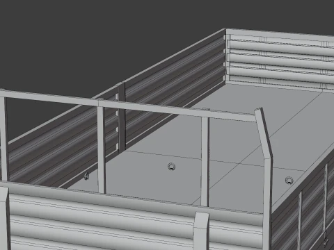 Farm Trailer 3D Model