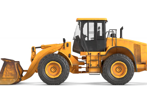 Wheel Loader 3D Model