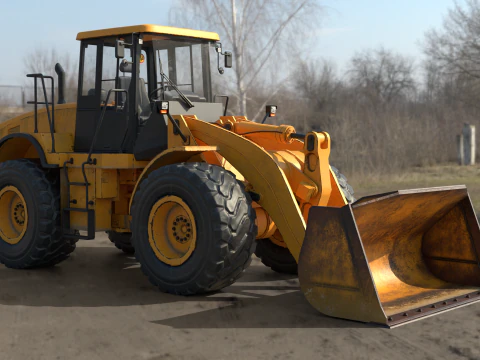 Wheel Loader 3D Model