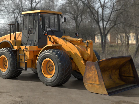 Wheel Loader 3D Model