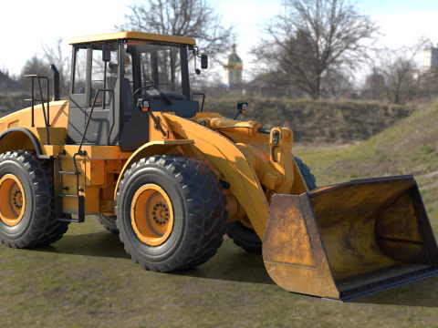 Wheel Loader 3D Model