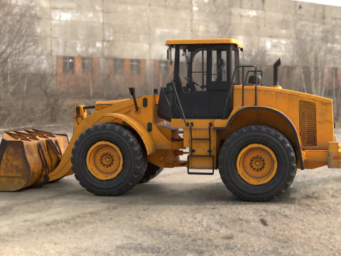 Wheel Loader 3D Model