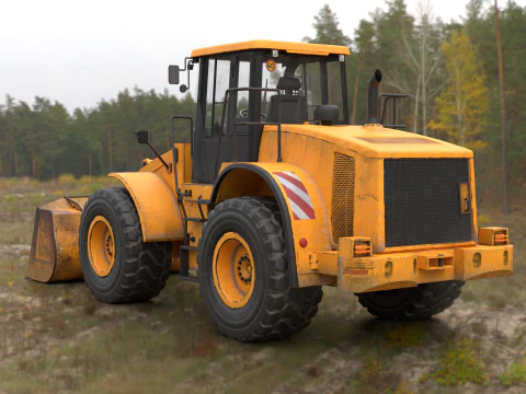 Wheel Loader 3D Model