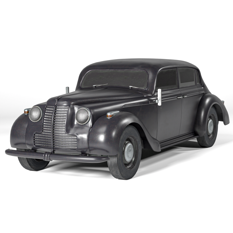 1937 Opel Admiral Vintage German Luxury Car 3D Model .c4d .max .obj .3ds .fbx .stl .blend