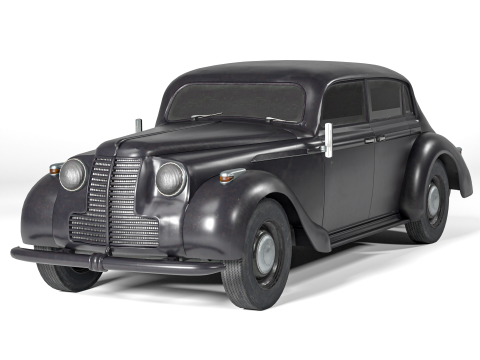 1937 Opel Admiral Vintage German Luxury Car 3D Model