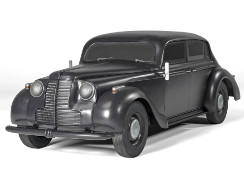 Вінтажний німецький розкішний автомобіль Opel Admiral 1937 року 3D Модель