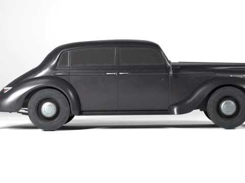 1937 Opel Admiral Vintage German Luxury Car 3D Model
