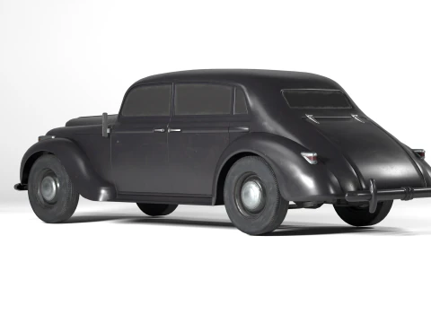1937 Opel Admiral Vintage German Luxury Car 3D Model