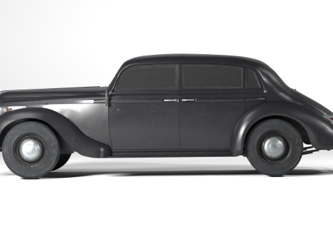 1937 Opel Admiral Vintage German Luxury Car 3D Model