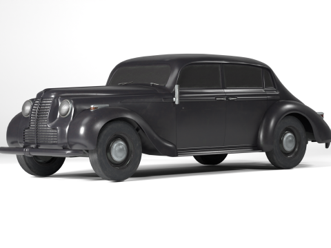 1937 Opel Admiral Vintage German Luxury Car 3D Model