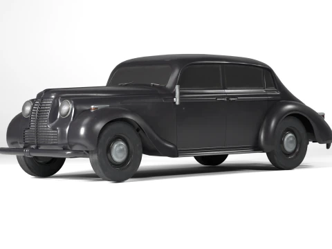 1937 Opel Admiral Vintage German Luxury Car 3D Model