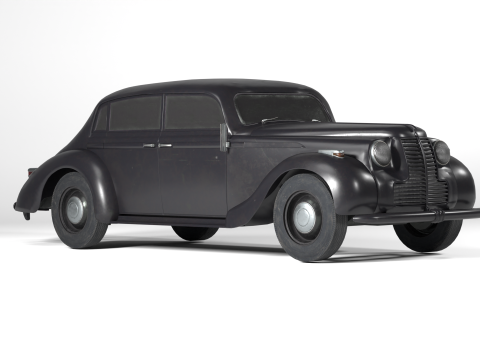 1937 Opel Admiral Vintage German Luxury Car 3D Model