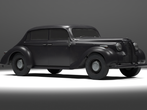1937 Opel Admiral Vintage German Luxury Car 3D Model