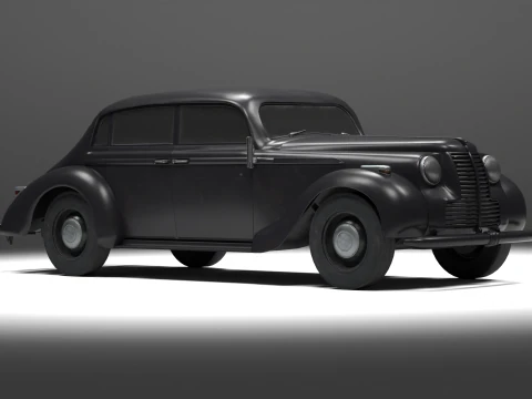 1937 Opel Admiral Vintage German Luxury Car 3D Model