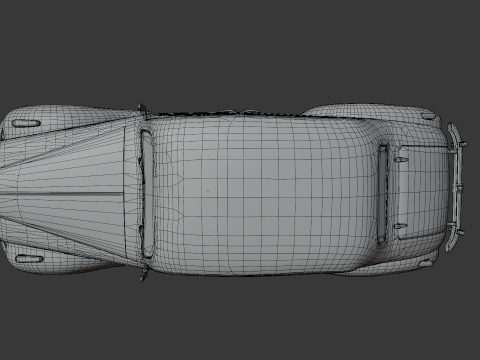 1937 Opel Admiral Vintage German Luxury Car 3D Model