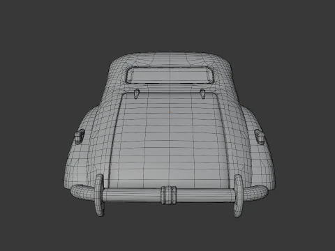 1937 Opel Admiral Vintage German Luxury Car 3D Model