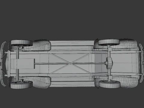 1937 Opel Admiral Vintage German Luxury Car 3D Model