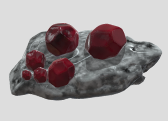 Granate mineral Modelo 3D .c4d .max .obj .3ds .fbx .stl .blend 