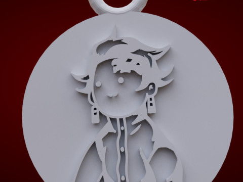 Keychain Tanjiro Kamado - Kimetsu no yaiba 3D प्रिंट मॉडल