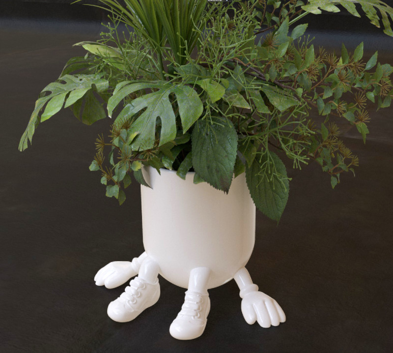 Printable High Pot 3D 打印模型 .c4d .max .obj .3ds .fbx .stl .blend 