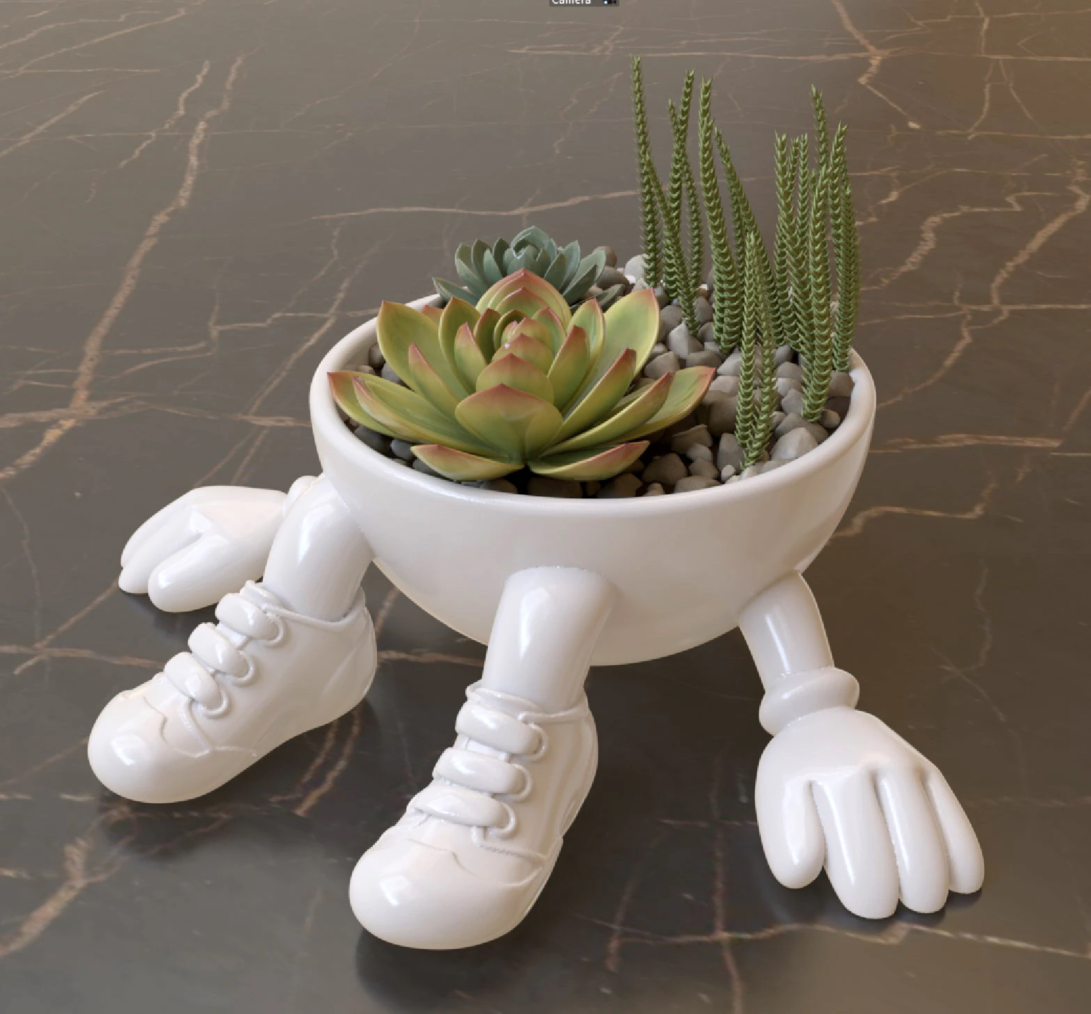 Printable Pot 3D Print Model .c4d .max .obj .3ds .fbx .stl .blend 