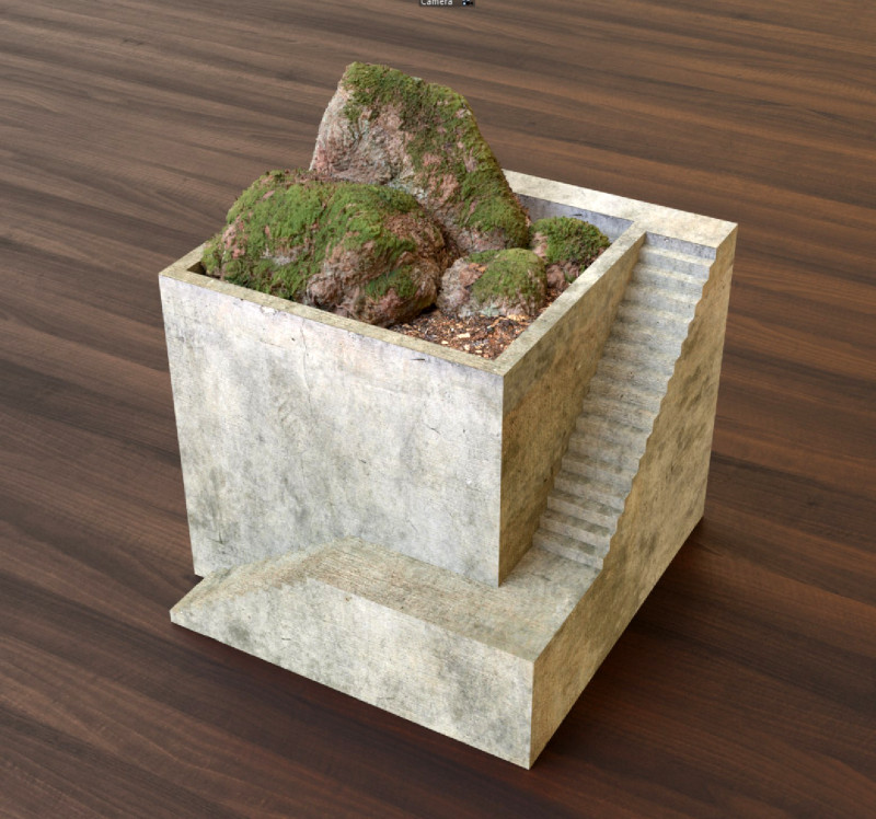 Mini House Pot Modelo de Impressão 3D .c4d .max .obj .3ds .fbx .stl .blend 