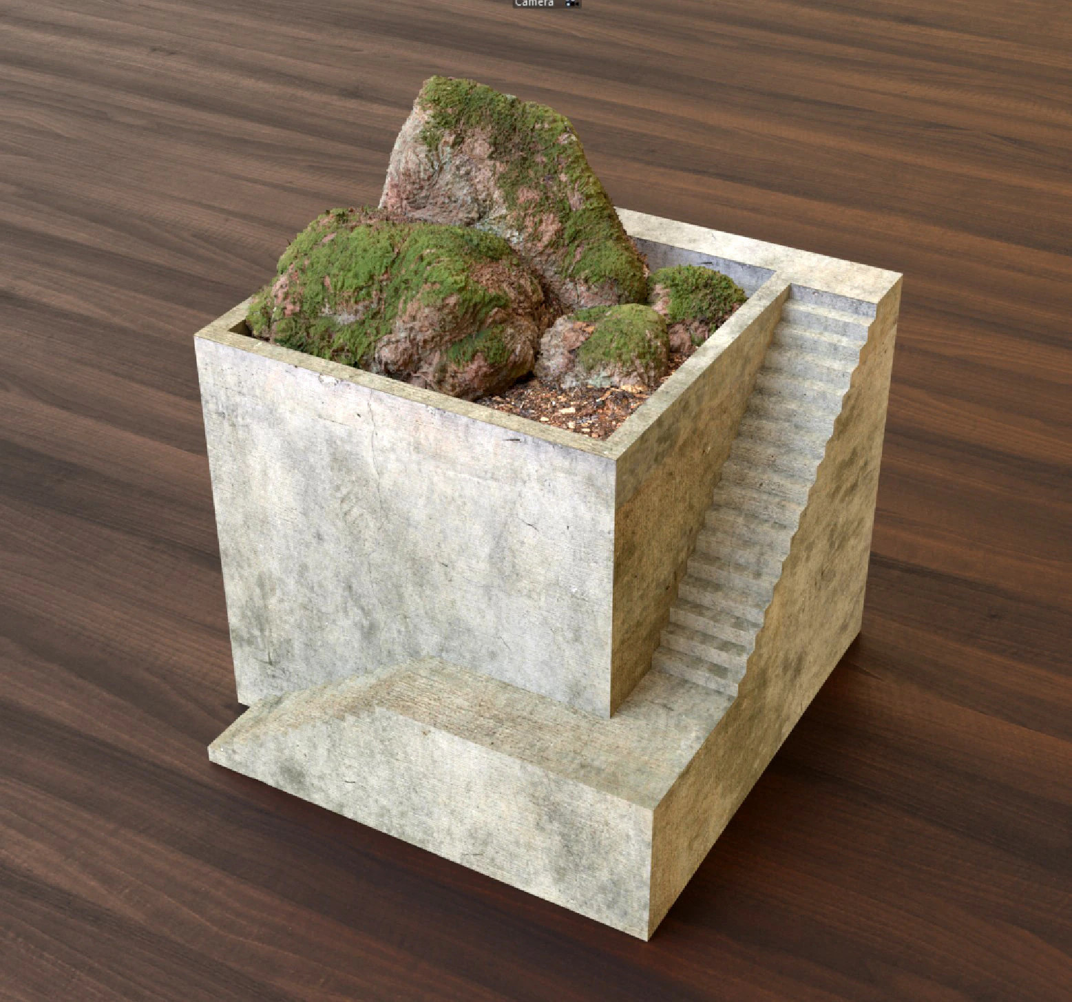 Mini House Pot 3D Print Model .c4d .max .obj .3ds .fbx .stl .blend 