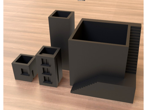 Mini House Pot Modelo de Impressão 3D