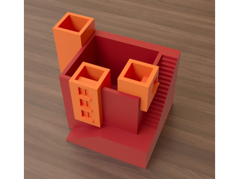 Mini House Pot Modelo de Impressão 3D