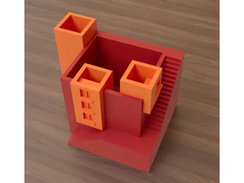 Mini House Pot 3D Print Model
