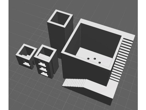 Mini House Pot Modelo de Impressão 3D