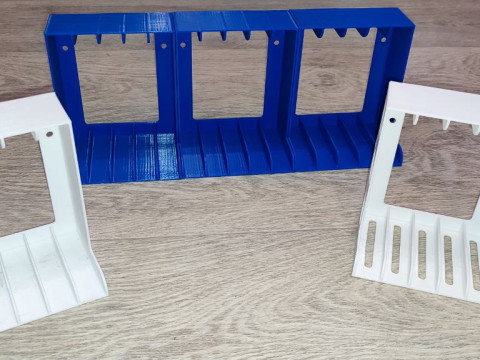 Holders and box for audio cassettes 3D Print Model