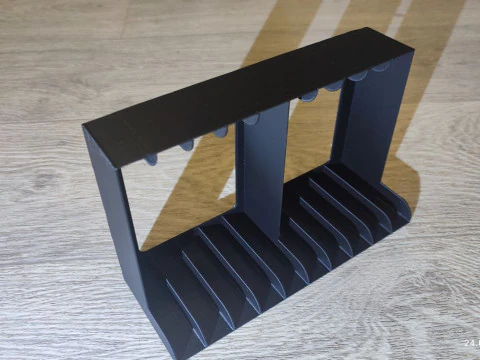 Holders and box for audio cassettes 3D Print Model
