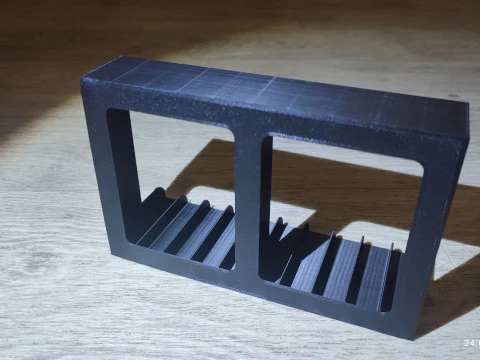 Holders and box for audio cassettes 3D Print Model