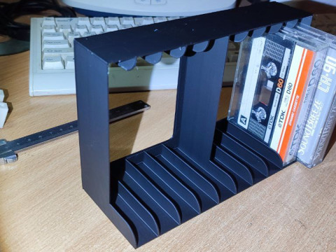 Holders and box for audio cassettes 3D Print Model