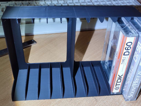 Holders and box for audio cassettes 3D Print Model