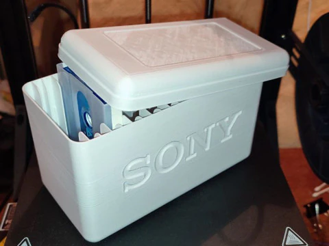 Holders and box for audio cassettes 3D Print Model