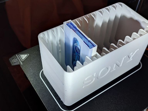 Holders and box for audio cassettes 3D Print Model