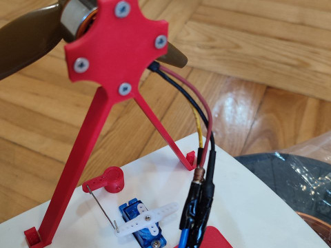 RC boat with air propeller 3D-printmodel