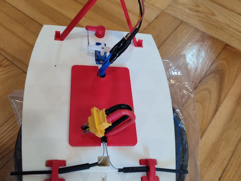 RC boat with air propeller 3D-printmodel
