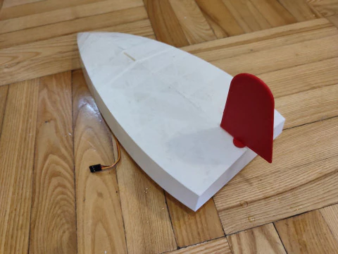 RC boat with air propeller 3D Print Model