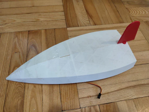RC boat with air propeller 3D Print Model