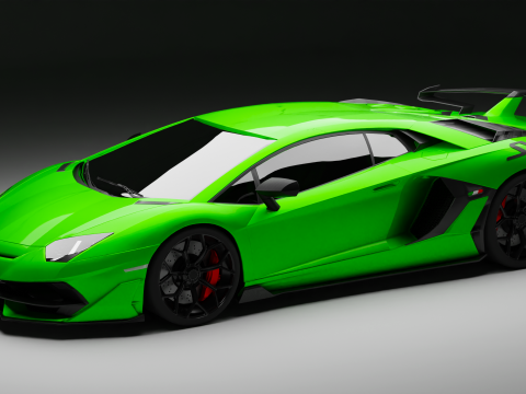 Lamborghini-Aventador SVJ 3D मॉडल