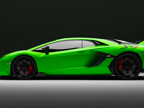 Lamborghini-Aventador SVJ Model 3D