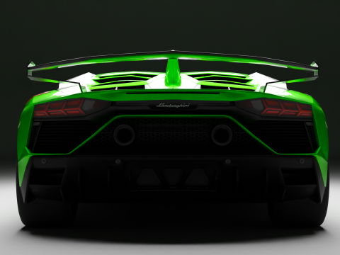 Lamborghini-Aventador SVJ Model 3D