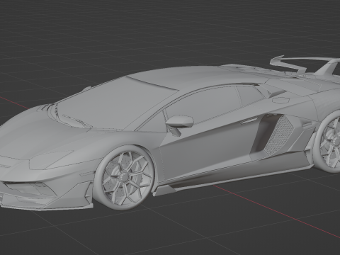 Lamborghini-Aventador SVJ Model 3D