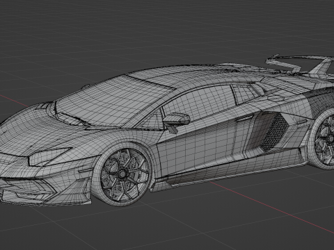 Lamborghini-Aventador SVJ Model 3D